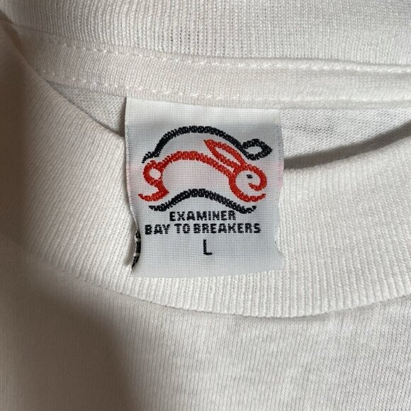 Vintage Bay to Breakers T-Shirt Size Large 2000 San Francisco White Graphic Tee - Picture 5 of 8